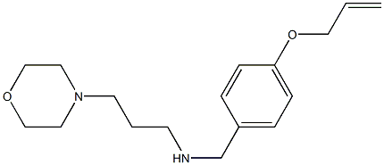 [3-(morpholin-4-yl)propyl]({[4-(prop-2-en-1-yloxy)phenyl]methyl})amine Struktur