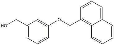 [3-(naphthalen-1-ylmethoxy)phenyl]methanol Struktur