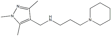 [3-(piperidin-1-yl)propyl][(1,3,5-trimethyl-1H-pyrazol-4-yl)methyl]amine Struktur