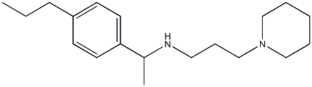 [3-(piperidin-1-yl)propyl][1-(4-propylphenyl)ethyl]amine Struktur