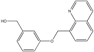 [3-(quinolin-8-ylmethoxy)phenyl]methanol Struktur