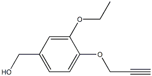 [3-ethoxy-4-(prop-2-yn-1-yloxy)phenyl]methanol Struktur