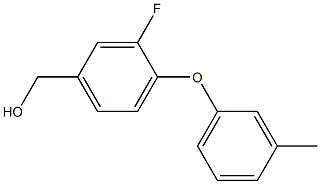 [3-fluoro-4-(3-methylphenoxy)phenyl]methanol Struktur