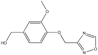 [3-methoxy-4-(1,2,4-oxadiazol-3-ylmethoxy)phenyl]methanol Struktur