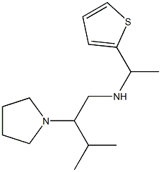 [3-methyl-2-(pyrrolidin-1-yl)butyl][1-(thiophen-2-yl)ethyl]amine Struktur