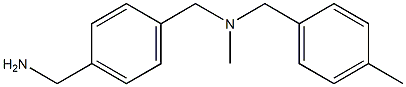 [4-({methyl[(4-methylphenyl)methyl]amino}methyl)phenyl]methanamine Struktur