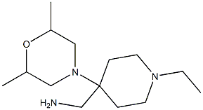 [4-(2,6-dimethylmorpholin-4-yl)-1-ethylpiperidin-4-yl]methylamine Struktur