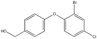 [4-(2-bromo-4-chlorophenoxy)phenyl]methanol Struktur