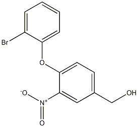 [4-(2-bromophenoxy)-3-nitrophenyl]methanol Struktur