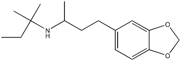 [4-(2H-1,3-benzodioxol-5-yl)butan-2-yl](2-methylbutan-2-yl)amine Struktur