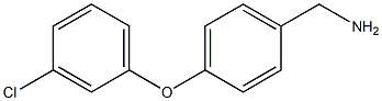 [4-(3-chlorophenoxy)phenyl]methanamine Struktur