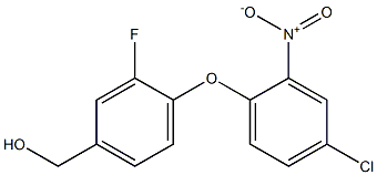 [4-(4-chloro-2-nitrophenoxy)-3-fluorophenyl]methanol Struktur