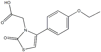 [4-(4-ethoxyphenyl)-2-oxo-1,3-thiazol-3(2H)-yl]acetic acid Struktur