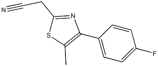 [4-(4-fluorophenyl)-5-methyl-1,3-thiazol-2-yl]acetonitrile Struktur