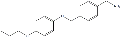 [4-(4-propoxyphenoxymethyl)phenyl]methanamine Struktur