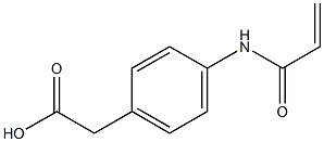 [4-(acryloylamino)phenyl]acetic acid Struktur