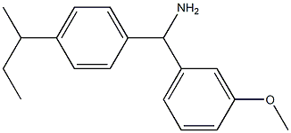 [4-(butan-2-yl)phenyl](3-methoxyphenyl)methanamine Struktur