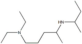 [4-(butan-2-ylamino)pentyl]diethylamine Struktur