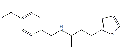 [4-(furan-2-yl)butan-2-yl]({1-[4-(propan-2-yl)phenyl]ethyl})amine Struktur