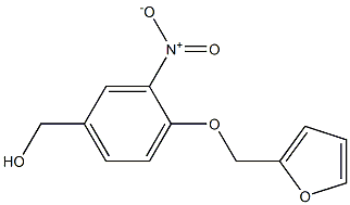 [4-(furan-2-ylmethoxy)-3-nitrophenyl]methanol Struktur