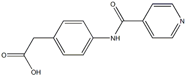 [4-(isonicotinoylamino)phenyl]acetic acid Struktur