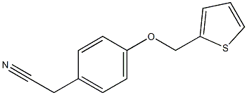 [4-(thien-2-ylmethoxy)phenyl]acetonitrile Struktur