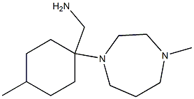 [4-methyl-1-(4-methyl-1,4-diazepan-1-yl)cyclohexyl]methanamine Struktur