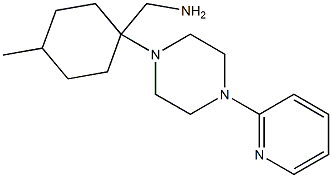 [4-methyl-1-(4-pyridin-2-ylpiperazin-1-yl)cyclohexyl]methylamine Struktur