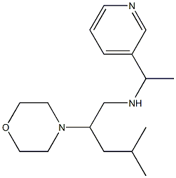 [4-methyl-2-(morpholin-4-yl)pentyl][1-(pyridin-3-yl)ethyl]amine Struktur