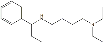 [5-(diethylamino)pentan-2-yl](1-phenylpropyl)amine Struktur