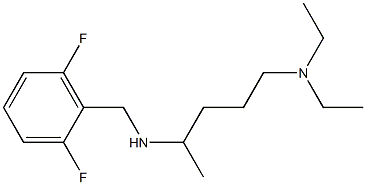 [5-(diethylamino)pentan-2-yl][(2,6-difluorophenyl)methyl]amine Struktur