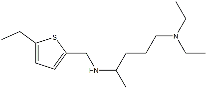 [5-(diethylamino)pentan-2-yl][(5-ethylthiophen-2-yl)methyl]amine Struktur