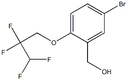 [5-bromo-2-(2,2,3,3-tetrafluoropropoxy)phenyl]methanol Struktur