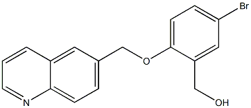 [5-bromo-2-(quinolin-6-ylmethoxy)phenyl]methanol Struktur