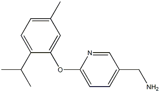 [6-(2-isopropyl-5-methylphenoxy)pyridin-3-yl]methylamine Struktur