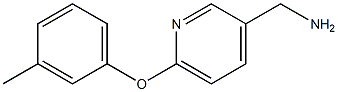 [6-(3-methylphenoxy)pyridin-3-yl]methylamine Struktur