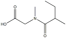 [methyl(2-methylbutanoyl)amino]acetic acid Struktur