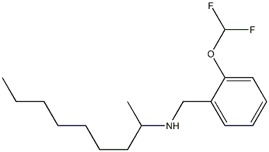 {[2-(difluoromethoxy)phenyl]methyl}(nonan-2-yl)amine Struktur