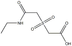 {[2-(ethylamino)-2-oxoethyl]sulfonyl}acetic acid Struktur