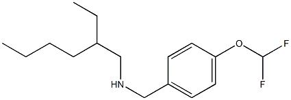 {[4-(difluoromethoxy)phenyl]methyl}(2-ethylhexyl)amine Struktur