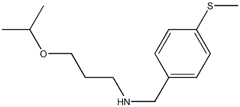 {[4-(methylsulfanyl)phenyl]methyl}[3-(propan-2-yloxy)propyl]amine Struktur