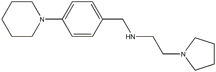 {[4-(piperidin-1-yl)phenyl]methyl}[2-(pyrrolidin-1-yl)ethyl]amine Struktur