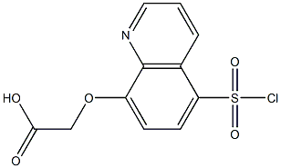 {[5-(chlorosulfonyl)quinolin-8-yl]oxy}acetic acid Struktur