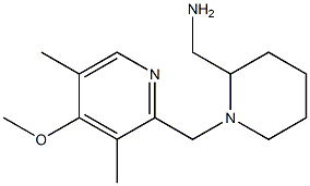 {1-[(4-methoxy-3,5-dimethylpyridin-2-yl)methyl]piperidin-2-yl}methanamine Struktur