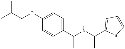 {1-[4-(2-methylpropoxy)phenyl]ethyl}[1-(thiophen-2-yl)ethyl]amine Struktur