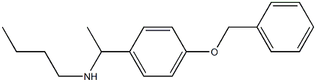 {1-[4-(benzyloxy)phenyl]ethyl}(butyl)amine Struktur