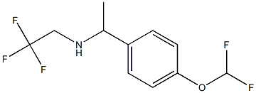 {1-[4-(difluoromethoxy)phenyl]ethyl}(2,2,2-trifluoroethyl)amine Struktur