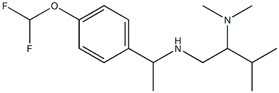 {1-[4-(difluoromethoxy)phenyl]ethyl}[2-(dimethylamino)-3-methylbutyl]amine Struktur