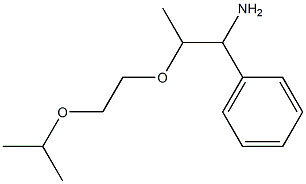 {1-amino-2-[2-(propan-2-yloxy)ethoxy]propyl}benzene Struktur