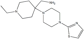 {1-ethyl-4-[4-(1,3-thiazol-2-yl)piperazin-1-yl]piperidin-4-yl}methanamine Struktur